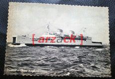 MESSINA Vecchia Cartolina in Bianco e Nero NAVE TRAGHETTO Ferry-Boat