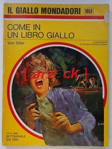 IL GIALLO MONDADORI 1054 Come in un libro giallo VAN SILLER 1969