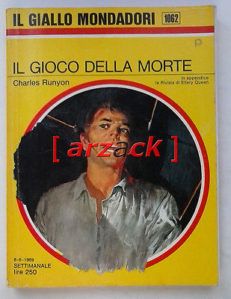IL GIALLO MONDADORI 1062 Il gioco della morte CHARLES RUNYON 1969