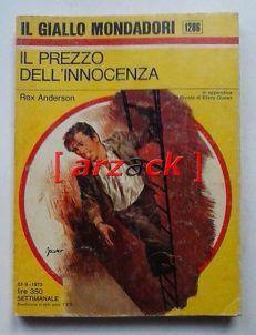 IL GIALLO MONDADORI 1286 Il Prezzo dell'innocenza REX ANDERSON 1973