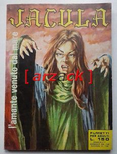 JACULA N° 29 l'amante venuto dal mare RG 1969 fumetto erotico ERREGI
