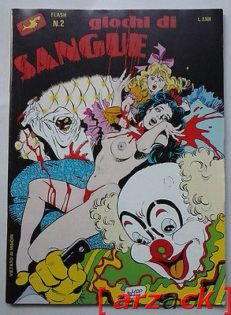 FUMETTI FLASH Anno I N° 2 GIOCHI DI SANGUE  Edifumetto 1990 Serie IV