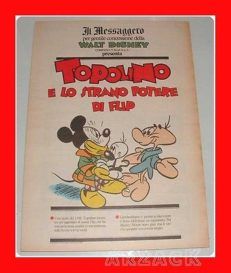 TOPOLINO supplemento IL MESSAGGERO Eta Beta lo strano potere di Flip 21/4/1990