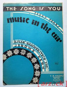 SPARTITO sheet music Partition MUSIC IN THE AIR J Kern O Hammerstein
