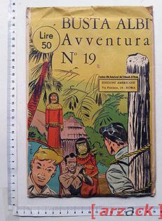 Fumetti Busta Sorpresa BUSTA ALBI AVVENTURA L. 50 Sabbadini Roma STE Milano