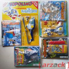 lotto 4 TOPOLINO 2762 - 2765 blisterati con gadget ELICOTTERO di TOPOLINO 2008