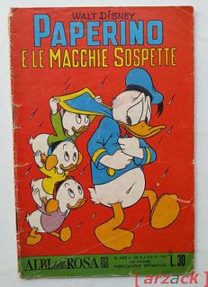 ALBI DELLA ROSA n 342 MONDADORI 28/5/1961 Walt Disney