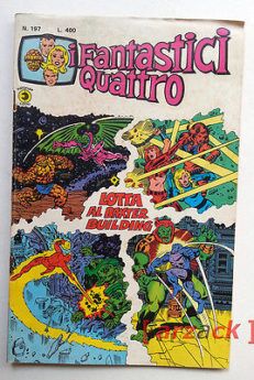 FANTASTICI QUATTRO 197 CORNO 1978 Lotta al Baxter Building