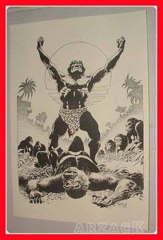 POSTER TARZAN di CLAUDIO VILLA 30x42 cm.
