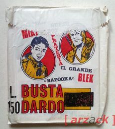 BUSTA DARDO Miki - Blek riprezzata L. 150 sigillata mai aperta DARDO