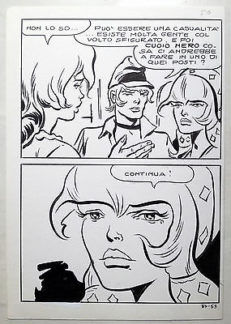 SANDRO ANGIOLINI Vartan TAVOLA ORIGINALE edifumetto evilfrance 53