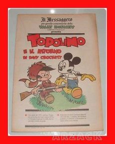 TOPOLINO supplemento IL MESSAGGERO 20 Ottobre 1990