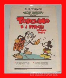 TOPOLINO supplemento IL MESSAGGERO Topolino e i pirati II 25/11/1989