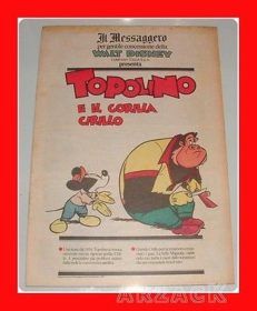TOPOLINO supplemento IL MESSAGGERO Topolino e il gorilla Cirillo 15/9/1990