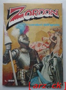 ZORDON 50 i cavalieri dell'ignoto EDIPERIODICI 1976 fumetto erotico