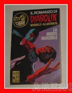 ROMANZO DI DIABOLIK 11 La morte invisibile SANSONI EDITORE 1970