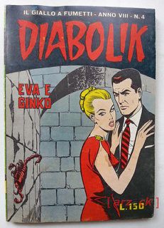 DIABOLIK N 4 anno VIII EVA e GINKO Astorina 1969