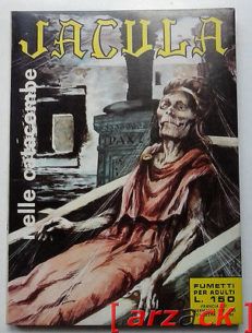 JACULA N° 19 nelle catacombe RG 1969 fumetto erotico ERREGI Qs. EDICOLA