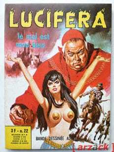 LUCIFERA 22 EVILFRANCE 1974 Ed. FRANCESE BD Erotique Petit Format Français