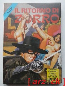 TOP 9 IIª serie Il Ritorno di Zorro GEIS 1975 fumetto erotico Ottimo/Edicola