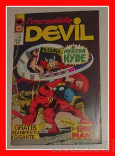 DEVIL 25 Corno 1971 con Gadget MANIFESTO Poster Iron Man