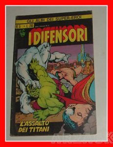 GLI ALBI DEI SUPER EROI 5 Corno 1973 DIFENSORI 2 ase