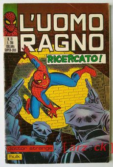 L'UOMO RAGNO 71 CORNO 1973 Ricercato