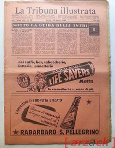 LA TRIBUNA ILLUSTRATA anno LXII  N 24 MOTTA Pubblicità Advertising 1954