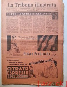 LA TRIBUNA ILLUSTRATA LXIII N 45 GIRARD PERREGAUX Pubblicità Advertising 1955