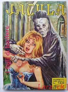 JACULA n 21 i figli di lucifero RG 1969 fumetto erotico ERREGI