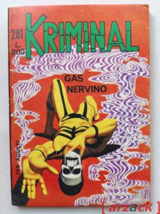 KRIMINAL n 281 Gas Nervino CORNO 1970 con ADESIVI