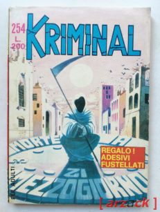 KRIMINAL n 254 Morte a mezzogiorno CORNO 1970 con ADESIVI