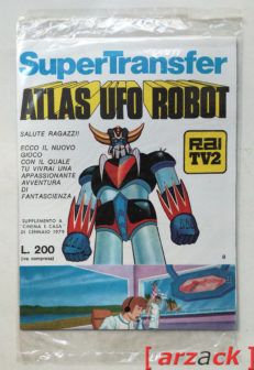 ATLAS UFO ROBOT GOLDRAKE Supertransfer 8 TRASFERELLI Edierre 1978 GOLDORAK nuovi