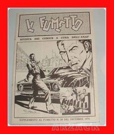 Supplemento fanzine IL FUMETTO N 20 ANAF 1975
