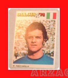 FIGURINA RAF W AZZURRI MONACO 74 FABIO CAPELLO 67 nuova