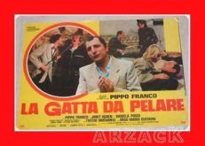 FotoBusta LA GATTA DA PELARE Daniela Poggi Pippo Franco