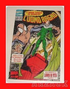 UOMO RAGNO N 169 Marvel 1995 GADGET 3 MEGA CARDS