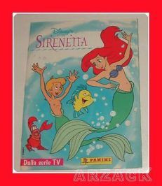ALBUM FIGURINE PANINI LA SIRENETTA TV Walt Disney VUOTO