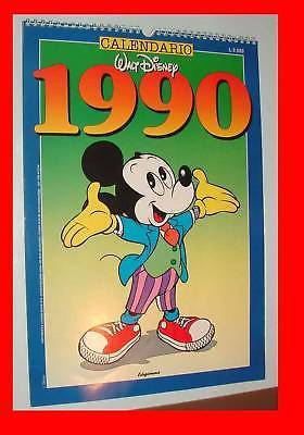 CALENDARIO 1990 ORIGINALE TOPOLINO WALT DISNEY NUOVO - iCollezionisti