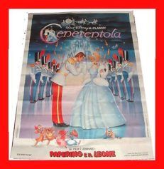 CENERENTOLA Walt Disney grande manifesto 100X140