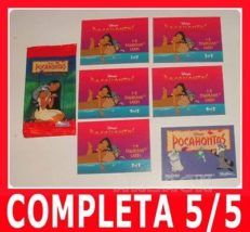 POCAHONTAS 5/5 panorama 3D cards DISNEY made USA Skybox