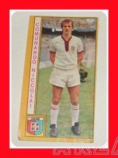 FIGURINA CALCIATORI Panini 1969 70 NICCOLAI Cagliari