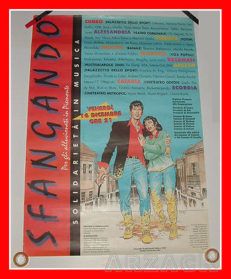 Poster DYLAN DOG POSTER Sfangando CLAUDIO VILLA 1994 Sergio Bonelli