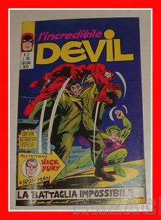 DEVIL 27 Corno 1971 con Gadget ADESIVI