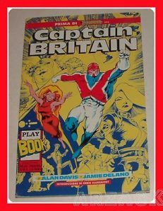 Play Book 8 CAPTAIN BRITAIN Alan Davis PLAY PRESS 1991