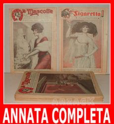 LA MASCOTTE già LA SIGARETTA annata completa XVIII NERBINI 1923 rivista erotica