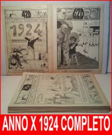 420 SETTIMANALE POLITICO SATIRICO Anno X 1924 COMPLETO Nerbini