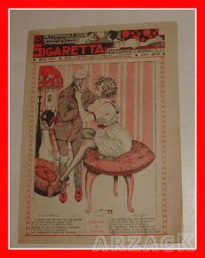 LA SIGARETTA 824 NERBINI 14/5/1922 rivista erotica