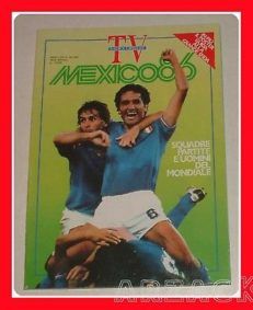 MEXICO '86 INSERTO RADIOCORRIERE TV Pique World Cup