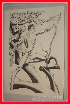 POSTER TARZAN di GALLIENO FERRI 30x42 cm.